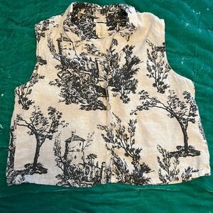 Joie Toile Linen Top